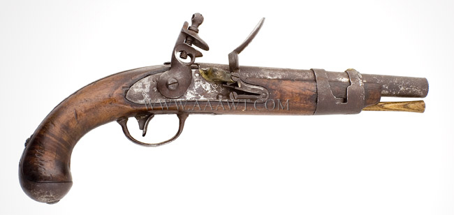 New York State Militia Pistol, Simeon North, US Model 1816, .54 Caliber Smoothbore, Image 1